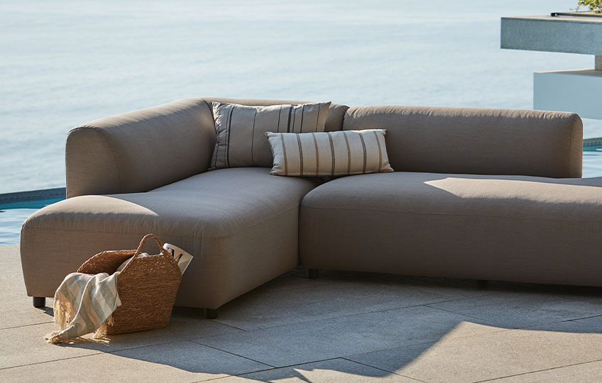 Lounge sofa za sjedenje od brzosušećeg materijala za sve vremenske uvjete
