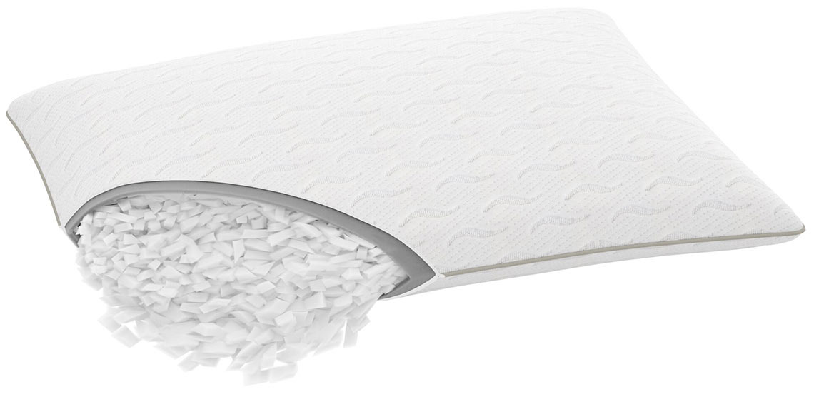 Jastuk čije punjenje viri iz proreza