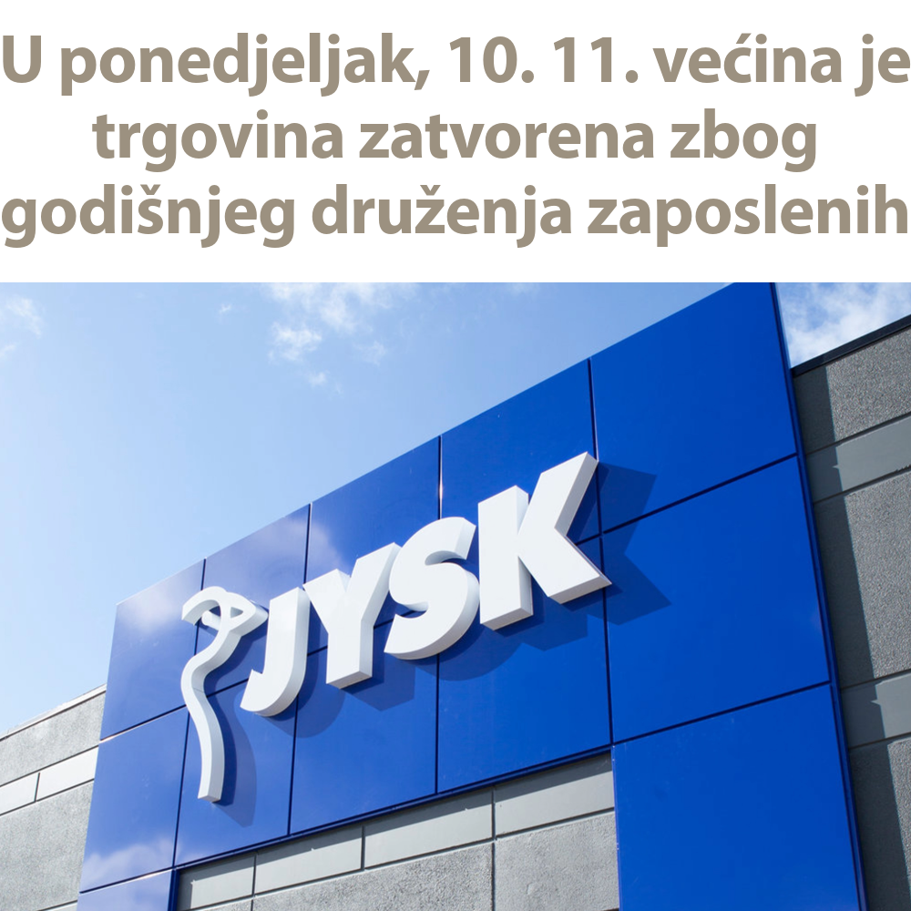 trgovine zatvorene u pon