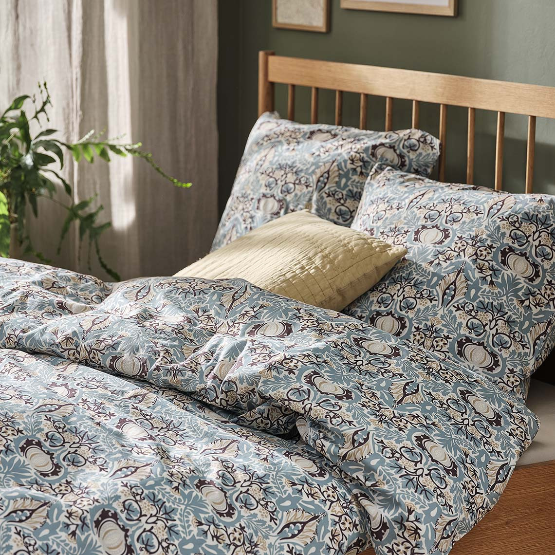 LOVIS set posteljine Šarena pamučna posteljina u dizajnu inspiriranom art decoom