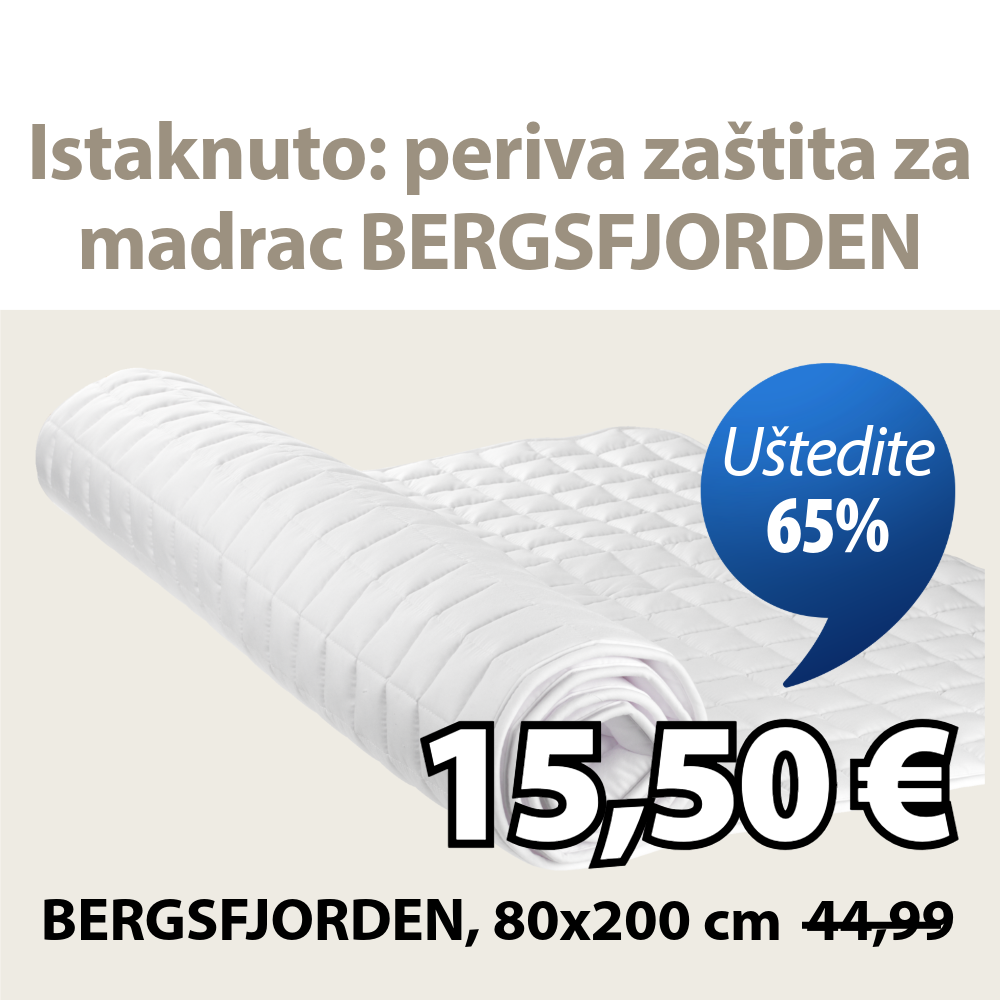 Zaštita za madrac 80x200 cm BERGSFJORDEN