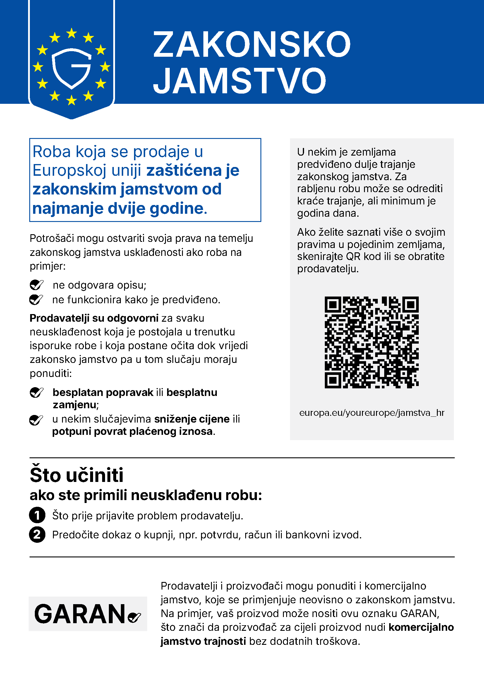 Što učiniti ako ste primili neusklađenu robu: Što prije prijavite problem prodavatelju