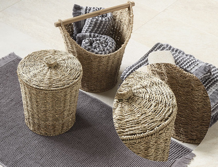 Košare napravljene od morskih trava