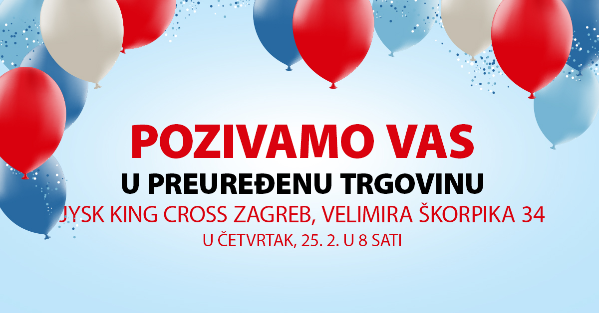 Uštede do 75 u JYSK trgovini King Cross Zagreb JYSK